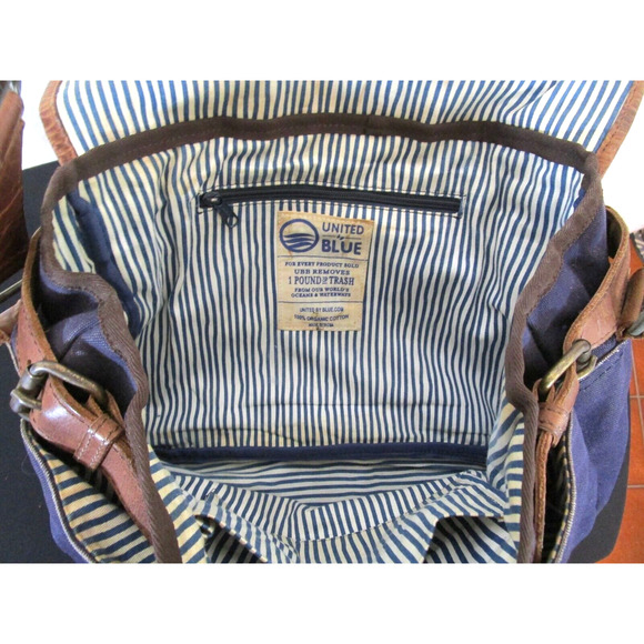 United By Blue Canvas & Leather Crossbody Messenger Bag - Picture 12 of 12